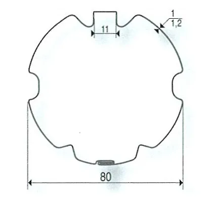 Adattatori per motori SOMFY / SIMU Ø 50 mm | Tubo ZF 80