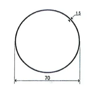 Adattatori per motori SOMFY / SIMU Ø 60 mm | Tubo tondo 70 mm, spessore 1,5 mm