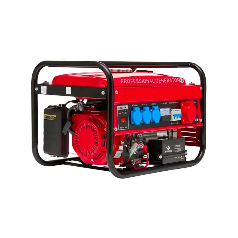 Generatore Di Corrente Con Motore Benzina E Serbatoio 15l 9000w