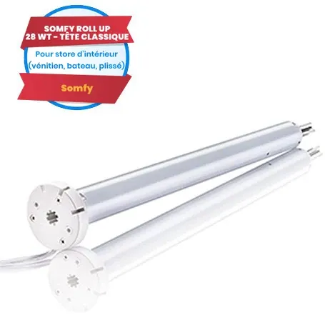 Motore cablato Somfy Roll Up 28 WT - testa classica