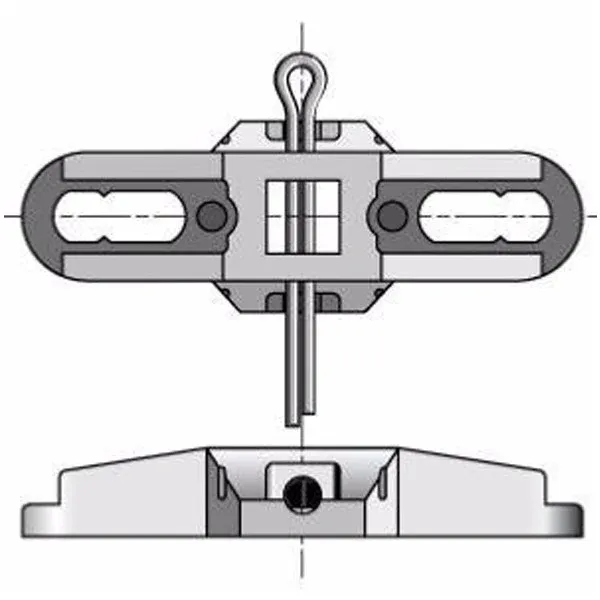 Piastra punto fisso per motore LS40/LT50