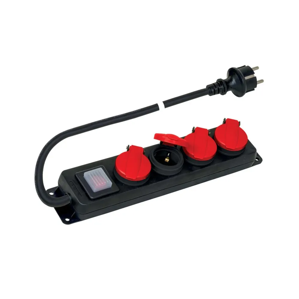 Polypool PP2508 Multifunzione - 4 Prese Schuko IP44 - Protezione Esterni