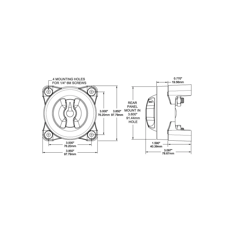 STACCA BATTERIA PARALLELATORE SER.E - 4105511E - BLUE SEA