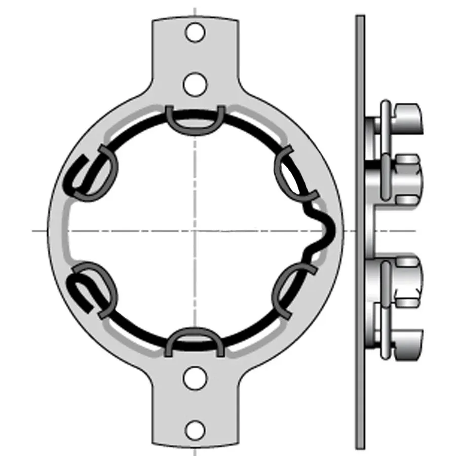 Supporto motore Somfy Ø 50 piatto