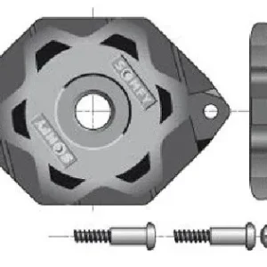Supporto per motori SOMFY Ø 50 e Ø 60 CSI