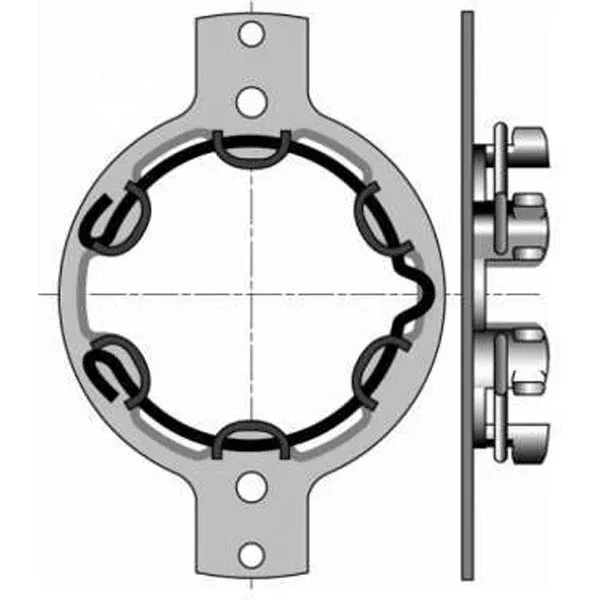 Supporto Somfy Ø 50 Omega interasse 100 mm