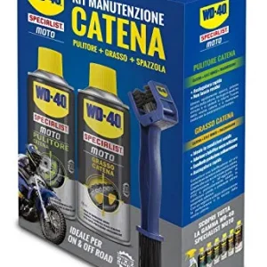WD-40 Specialist Moto - Kit Manutenzione Catena con 1 x Pulitore Catena...