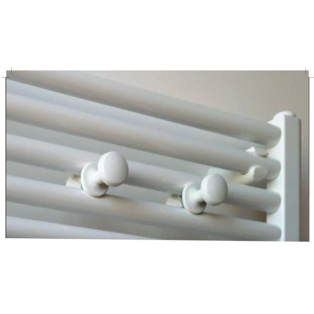 Appendiabito Per Termoarredo Bianco - Ø30 Mm