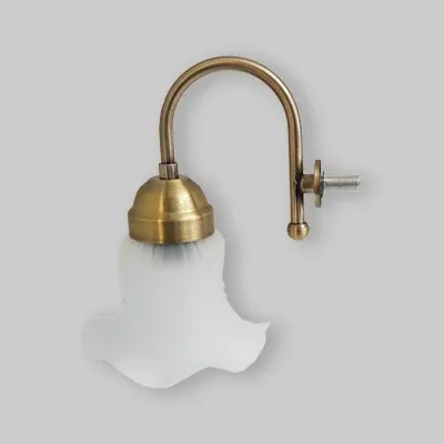 Applique Per Serie Arte Povera Ottone - Vetro