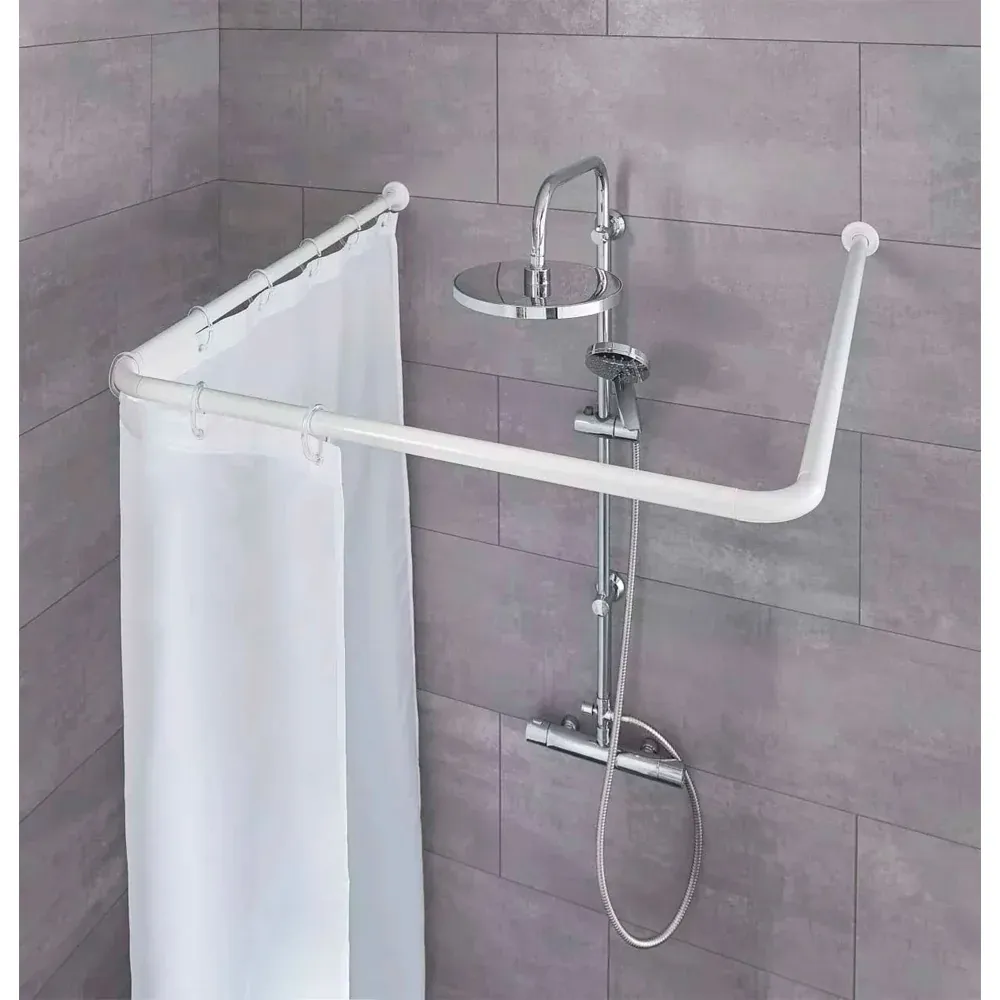 Asta Doccia Ideal Bianco 3 Lati 80X80X80 Cm