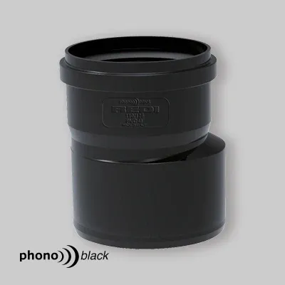 Aumento Eccentrico Femmina/Maschio "Phonoblack" Fø100 X Mø125