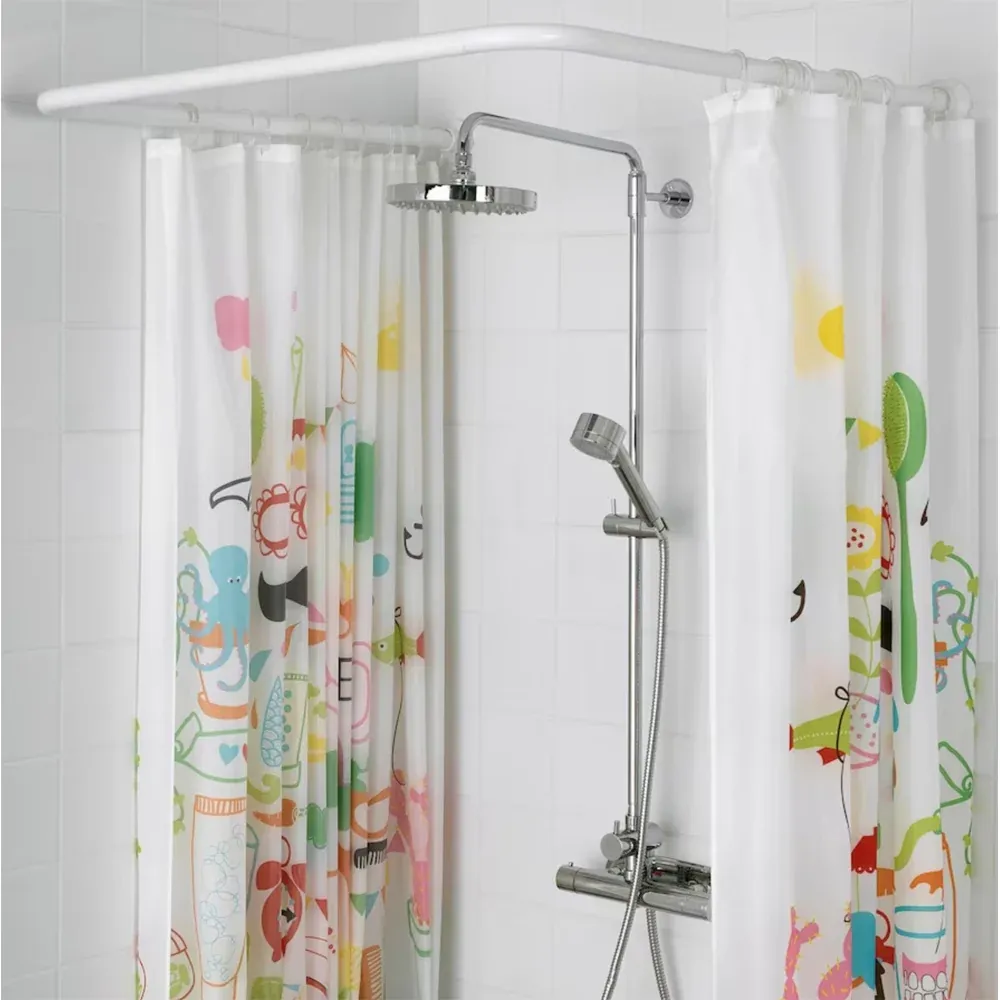 Bastone Per Tenda Doccia 80X80 Cm -2 Lati Doccia