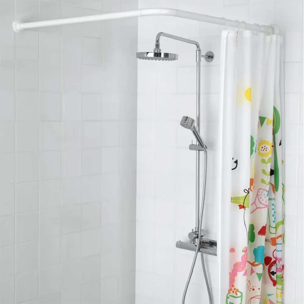 Bastone Per Tenda Doccia 80X80 Cm -2 Lati Doccia