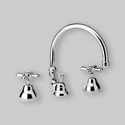 Batteria Lavabo Bocca Alta 'Liberty' Cromo