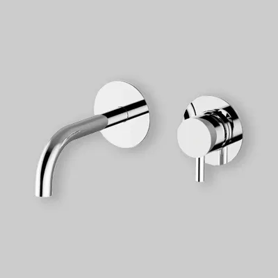 Batteria Lavabo Incasso Parete Jabil 25 C/Scarico Click Clack - Cromo