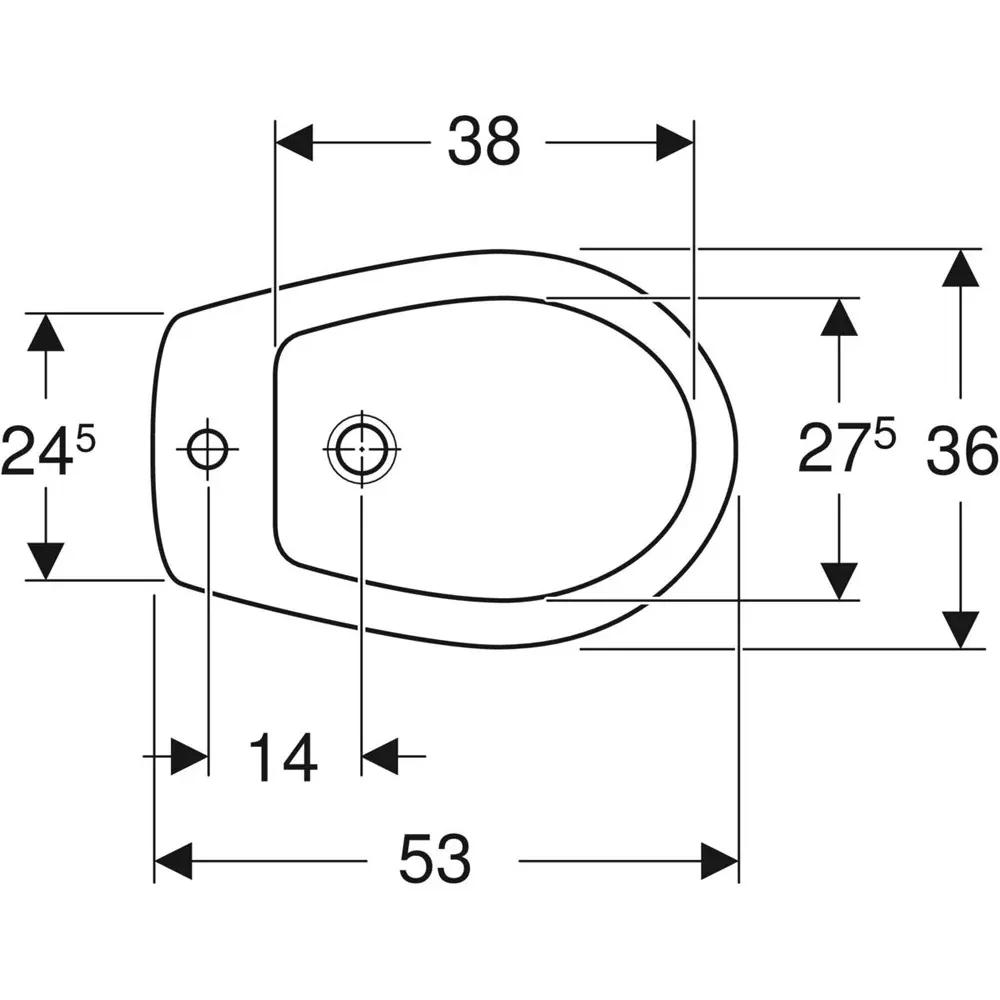 Bidet "Colibri" Monoforo