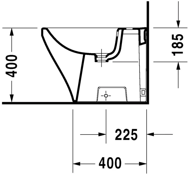Bidet Filo Parete "Durastyle" Monoforo