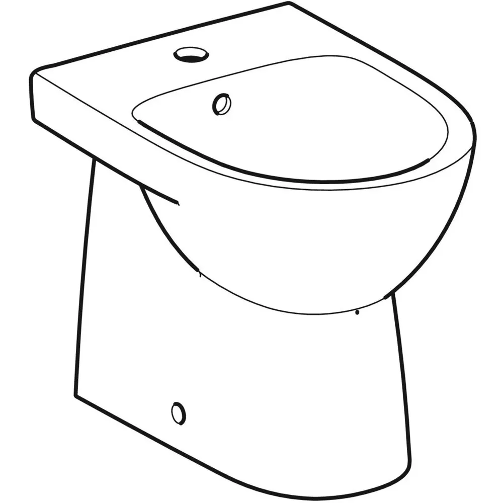 Bidet Filo Parete "Selnova Compact" Monoforo
