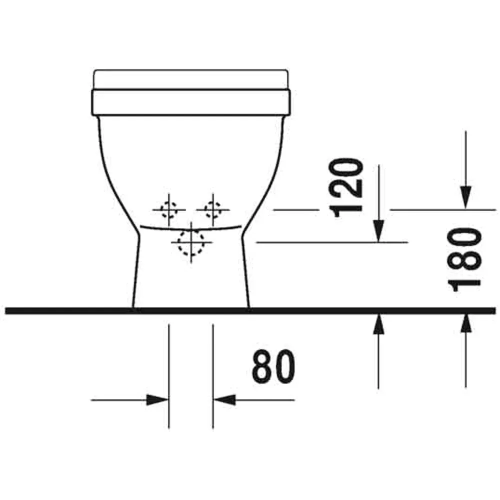 Bidet Filo Parete "Stark 3" Monoforo 360X560