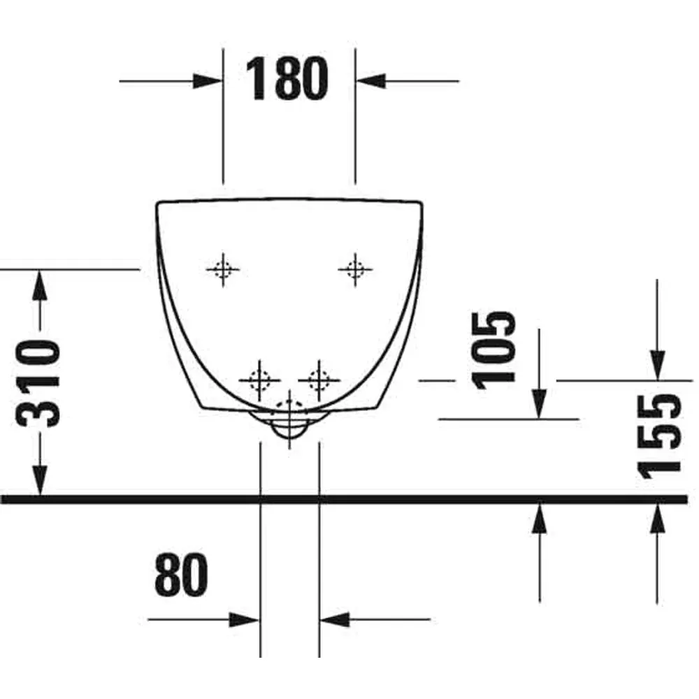 Bidet Sospeso "Architec" Monoforo