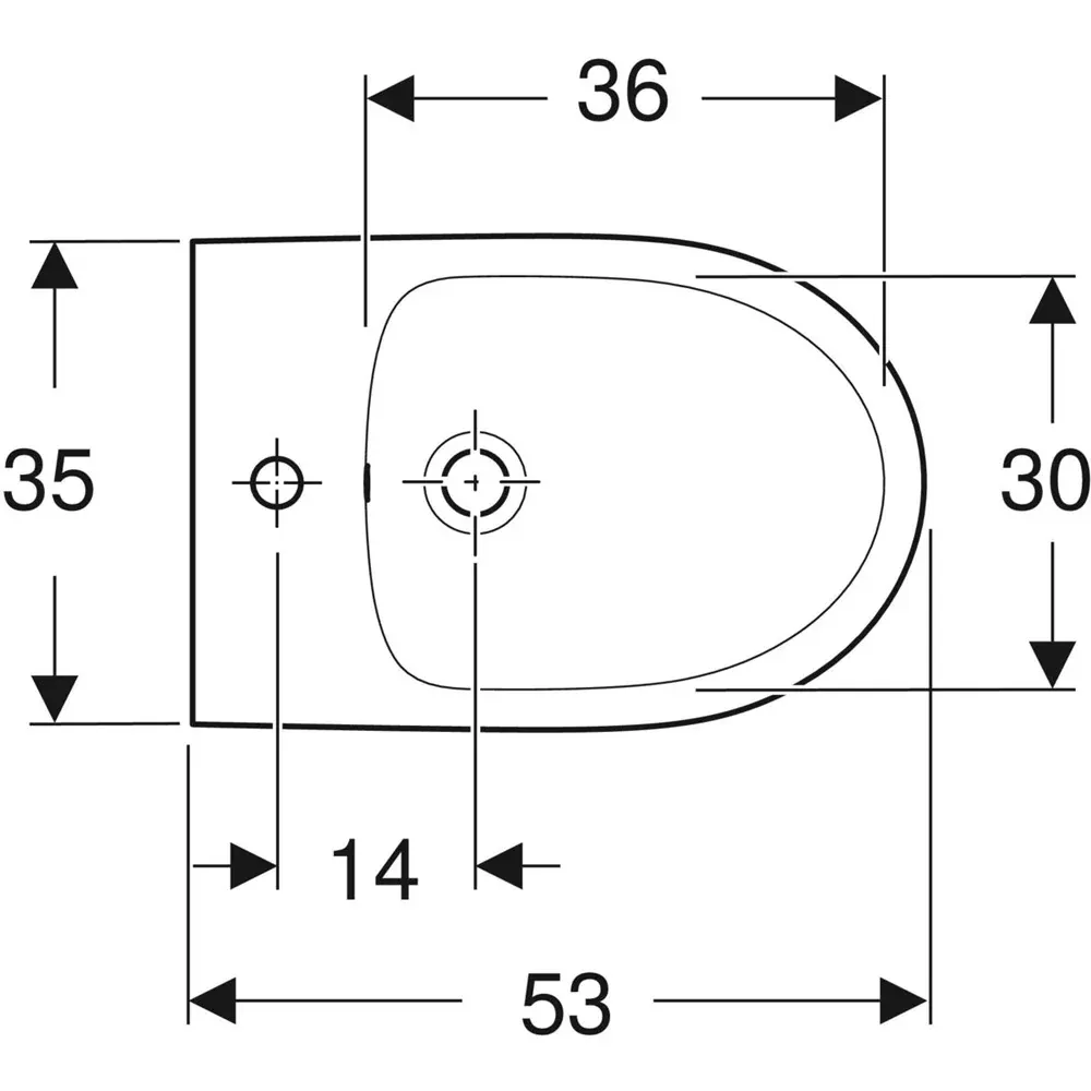 Bidet Sospeso "Selnova" Monoforo