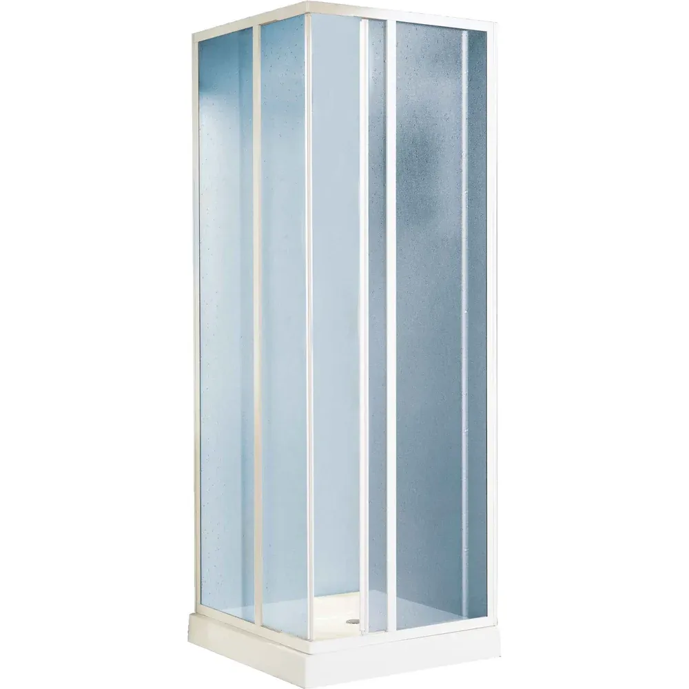 Box Doccia Angolare Smeralda - Bollicine Acrilico Rett. 68-80X88-100 Ap. 44-60