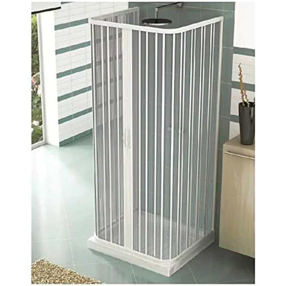 Box Doccia 3 Lati Pvc 80-90 X 80-90 X 80-90