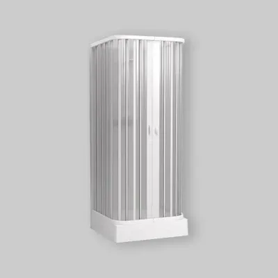 Box Doccia 3 Lati Pvc 90-100 X 90-100 X 90-100