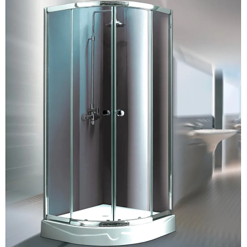 Box Doccia Semicircolare Fast Trasparente Cromo 78,5-80 Apertura 43