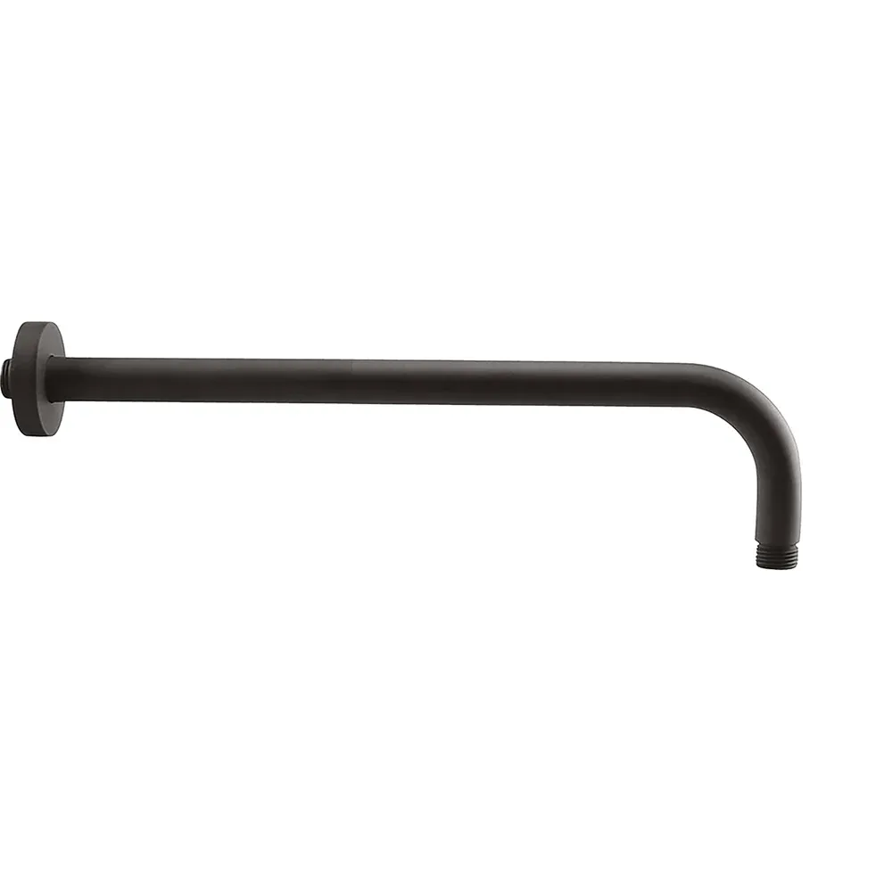 Braccio Doccia Round Tondo Nero Cm 35