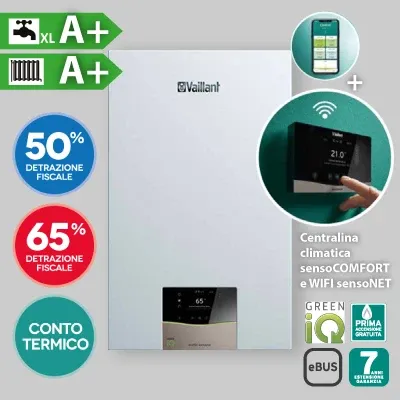 Caldaia Condensazione "Ecotec Exclusive Vmw" Con Cetralina Sensocomfort 35 Kw - Mtn