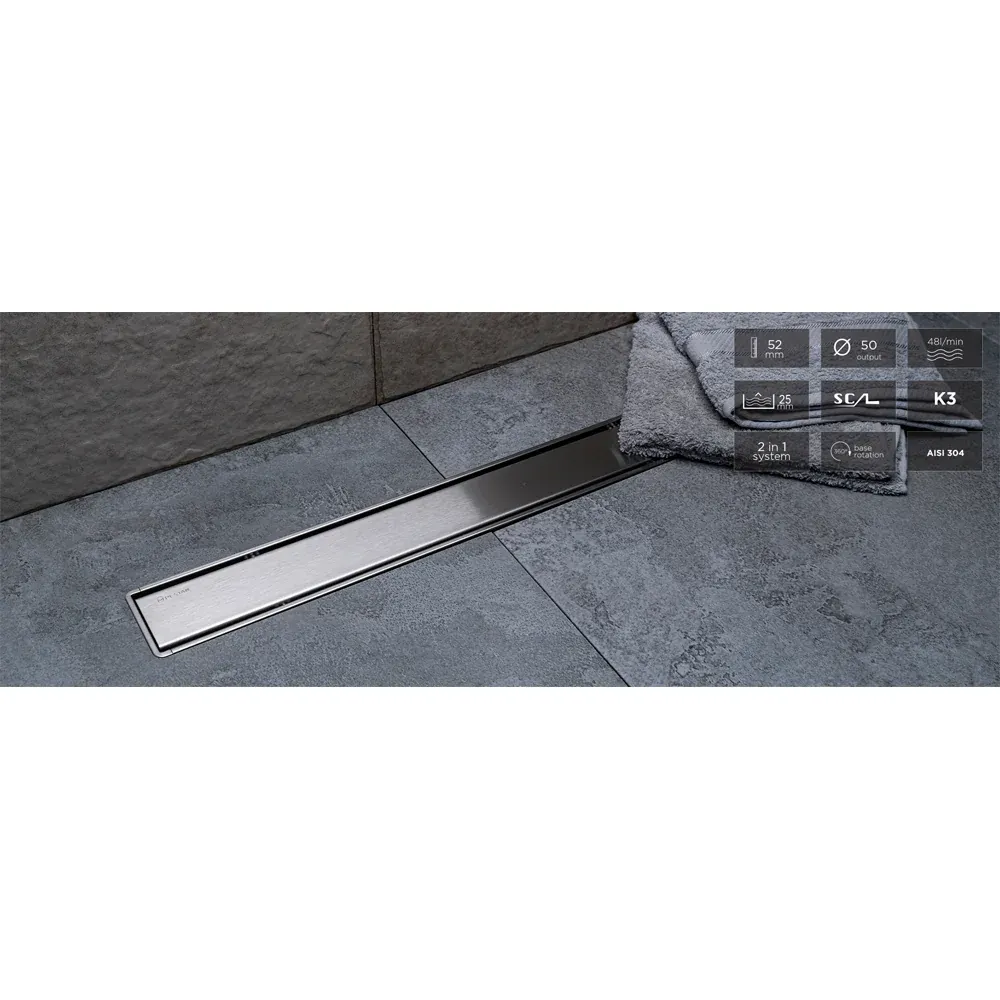 Canaletta Per Doccia Compact Line Primo Cm 65 Uscita Ø 50