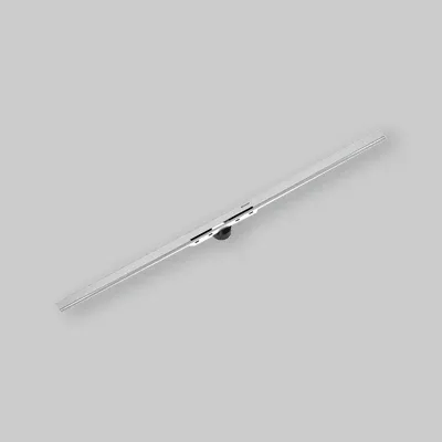 Canalina Doccia "Cleanline 50" Nero Cromato/ Spazzolato