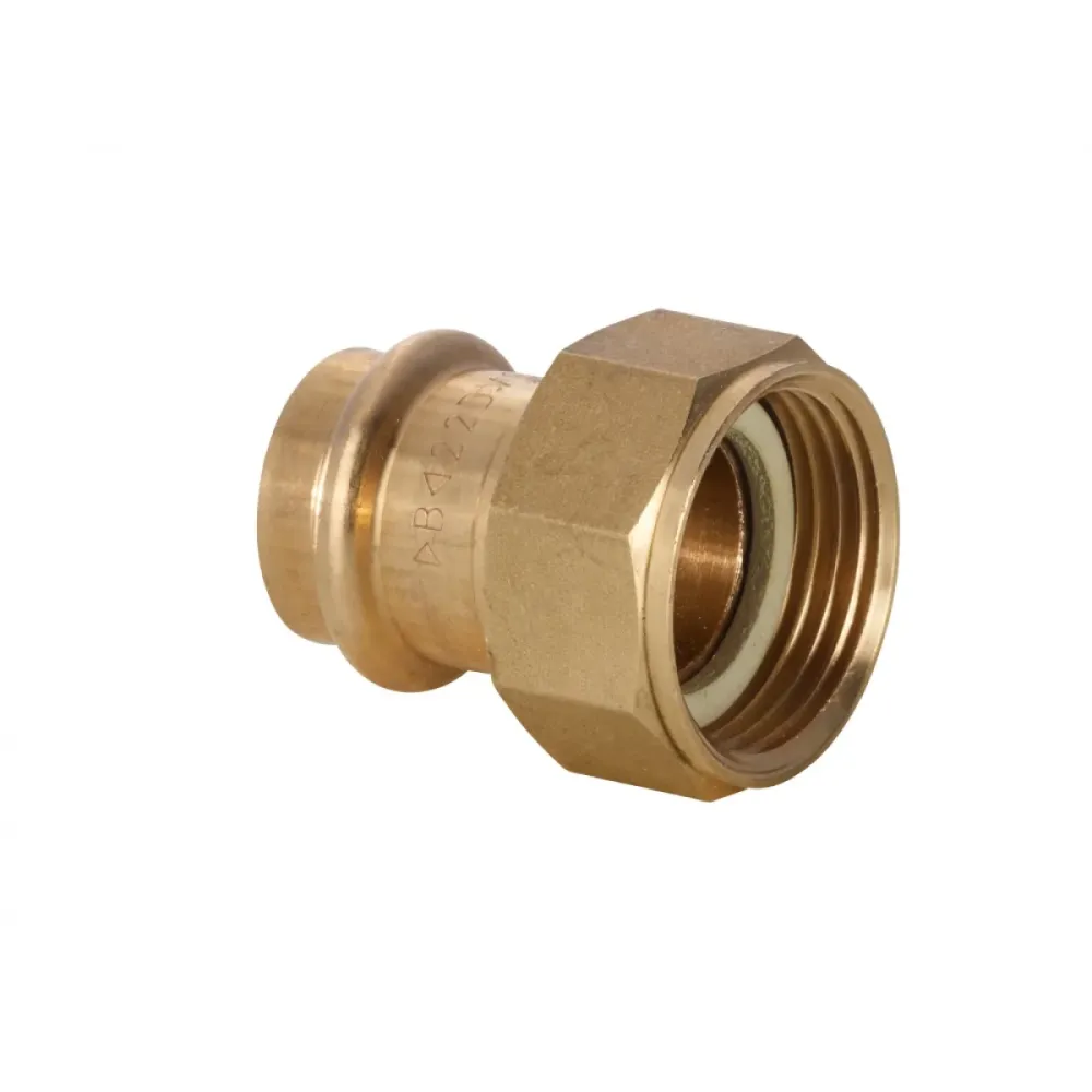 Codolo Femmina Con Dado Girevole Sede Piana Bronzo Pressare 28 X 1"1/2 G