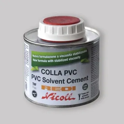 Colla Per Pvc Barattolo Con Pennello "Nicoll" 250 Ml