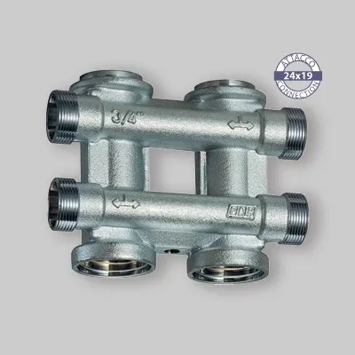 Collettore Complanare Componibile Cromato Far 1" 2+2