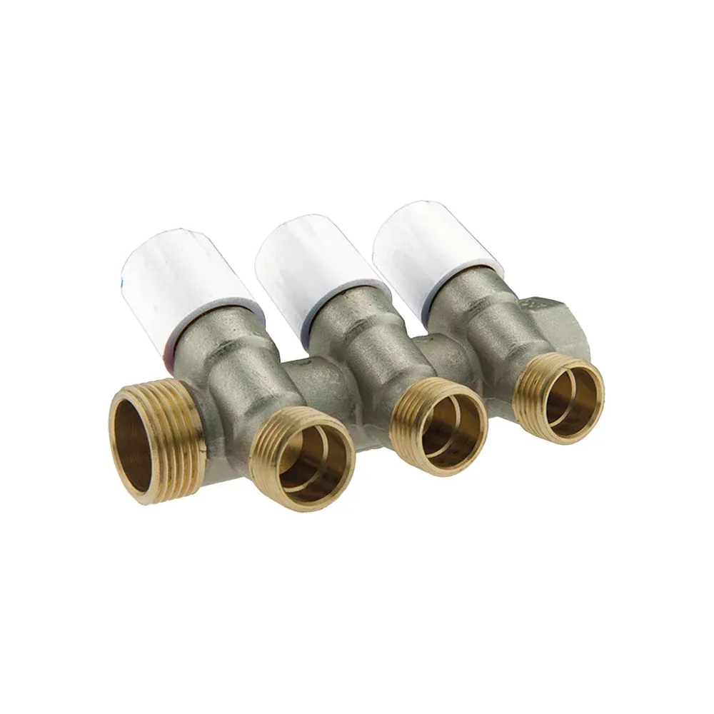 Collettore Inclinato Maschio/Femmina 3/4" Con Vitoni Di Arresto 5 Vie Da 1/2"M (16)