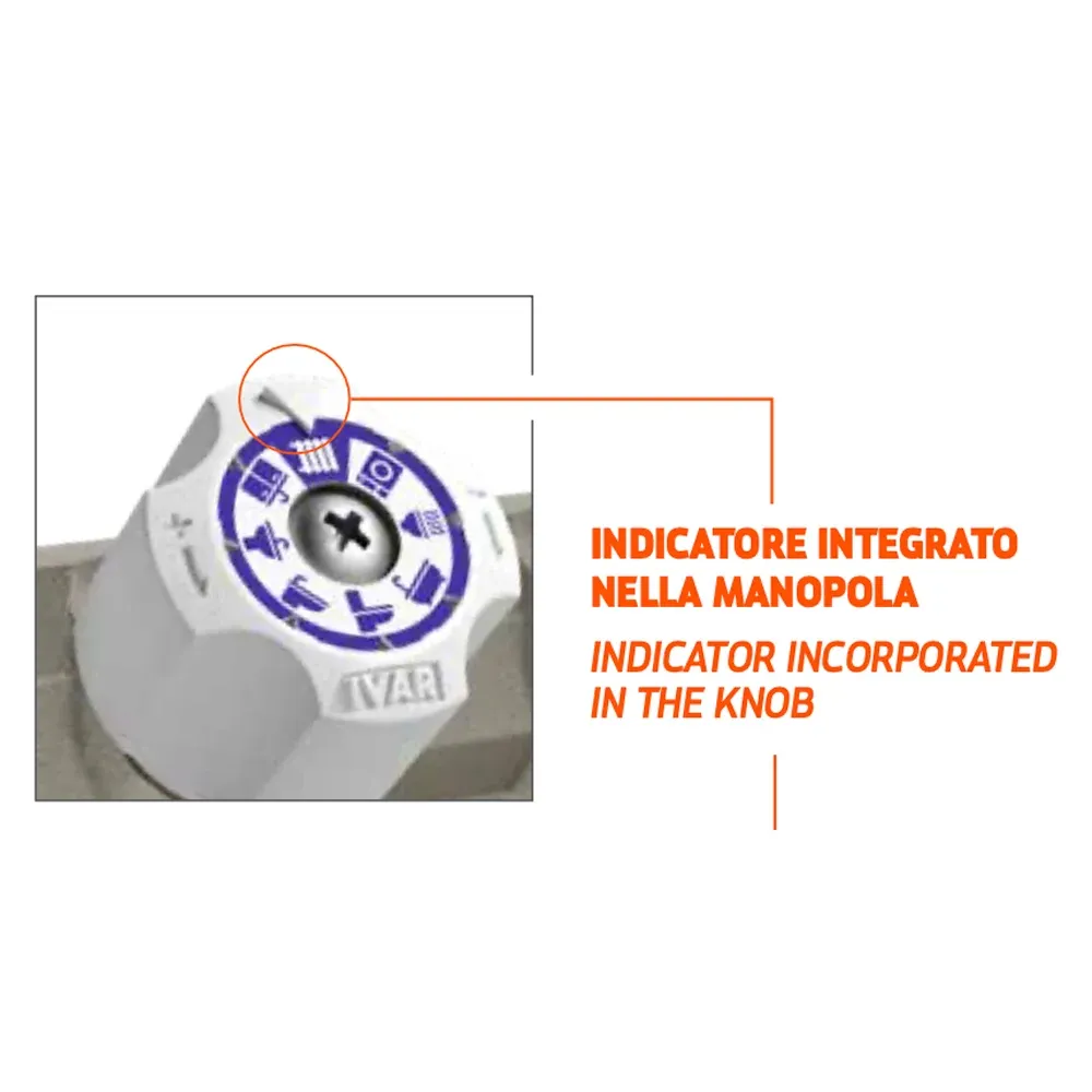 Collettore Lineare Componibile "Easy Lock" Con Rubinetti Di Arresto Inclinati 30° Ivar 1" X 3 Vie Eurocono