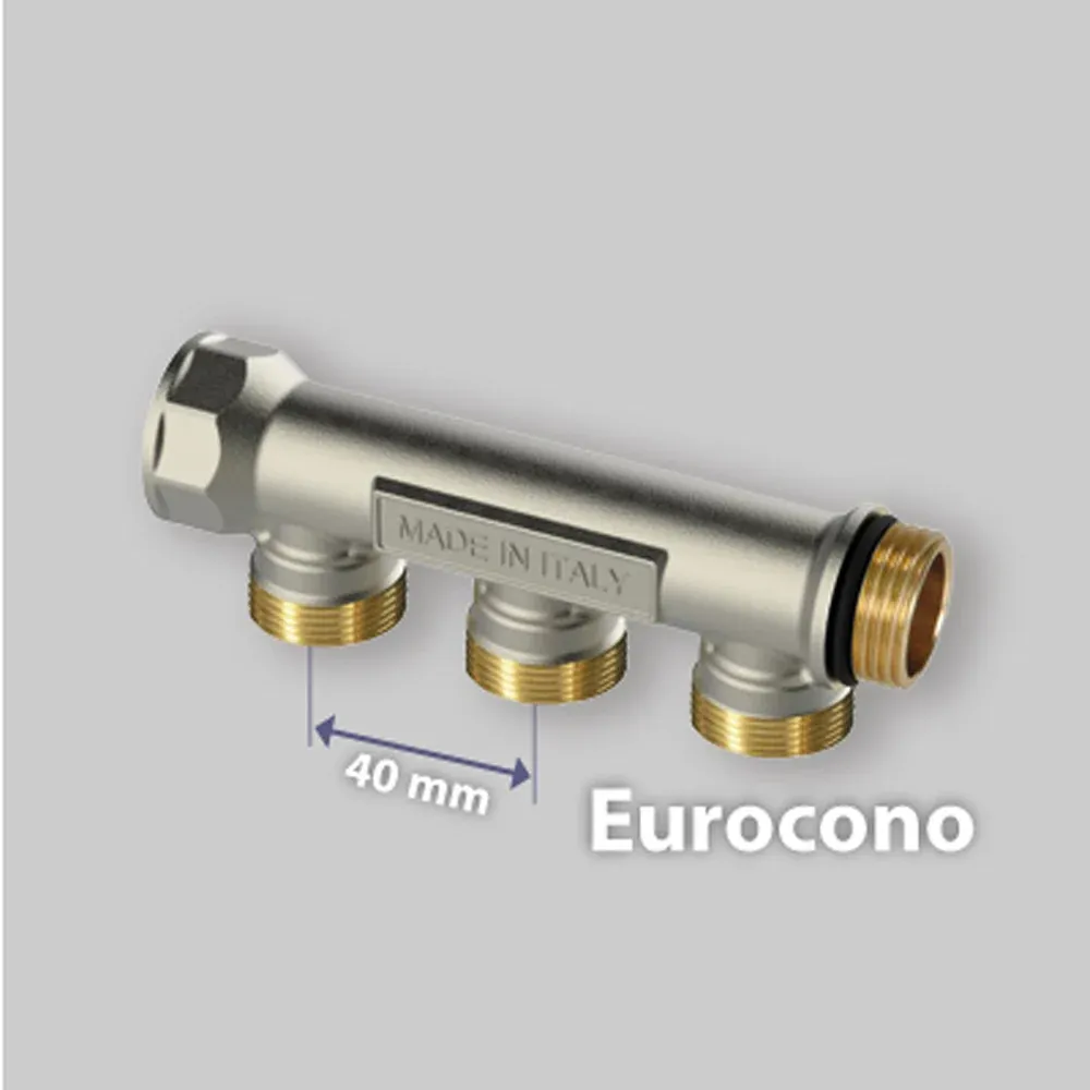 Collettore Lineare Componibile Maschio/Femmina "Easy Lock" Ivar 3/4" X 2 Vie Eurocono
