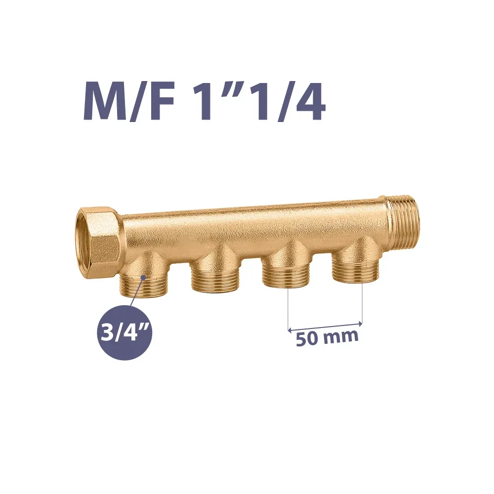 Collettore Lineare Maschio/Femmina 1"1/4 Icma 3 Vie Da 3/4"