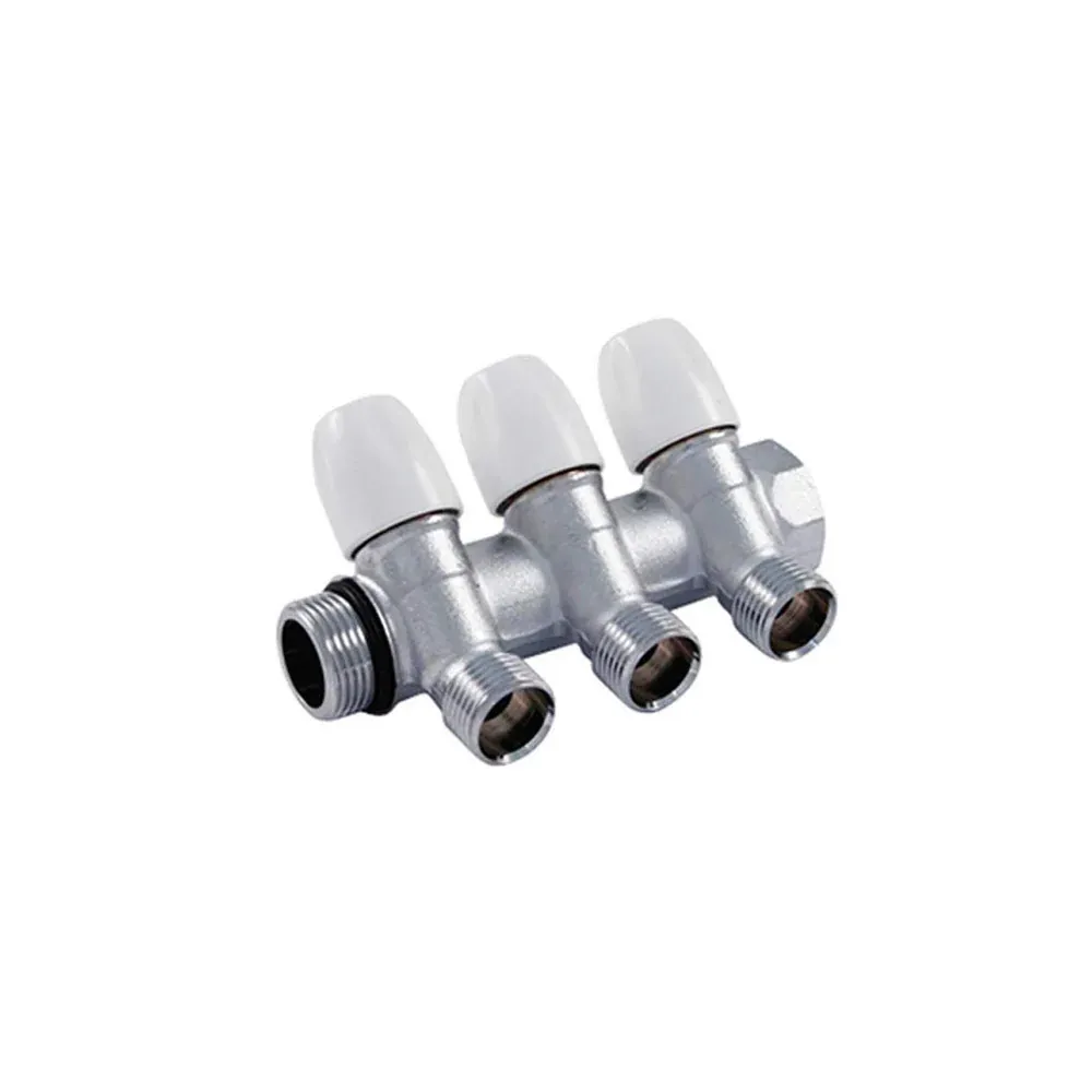 Collettore Lineare Maschio/Femmina Con Rubinetti D'Arresto Tiemme 3 Vie 1/2"M (16)