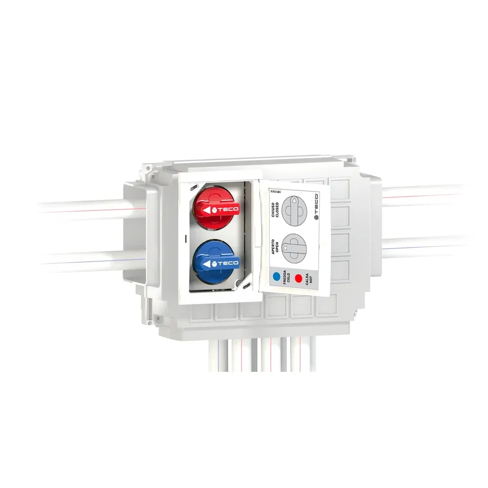 Collettore Mono-Intercettazione Per Impianti Sanitari K4.2 Teco Fastec 1/2" 4+3