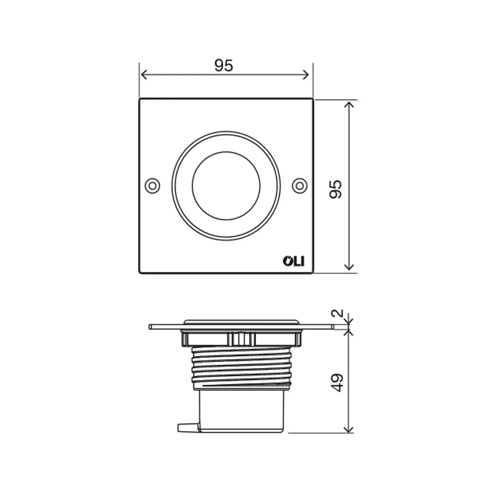 Comando Pneumatico Parete Incasso Mono Trend Inox