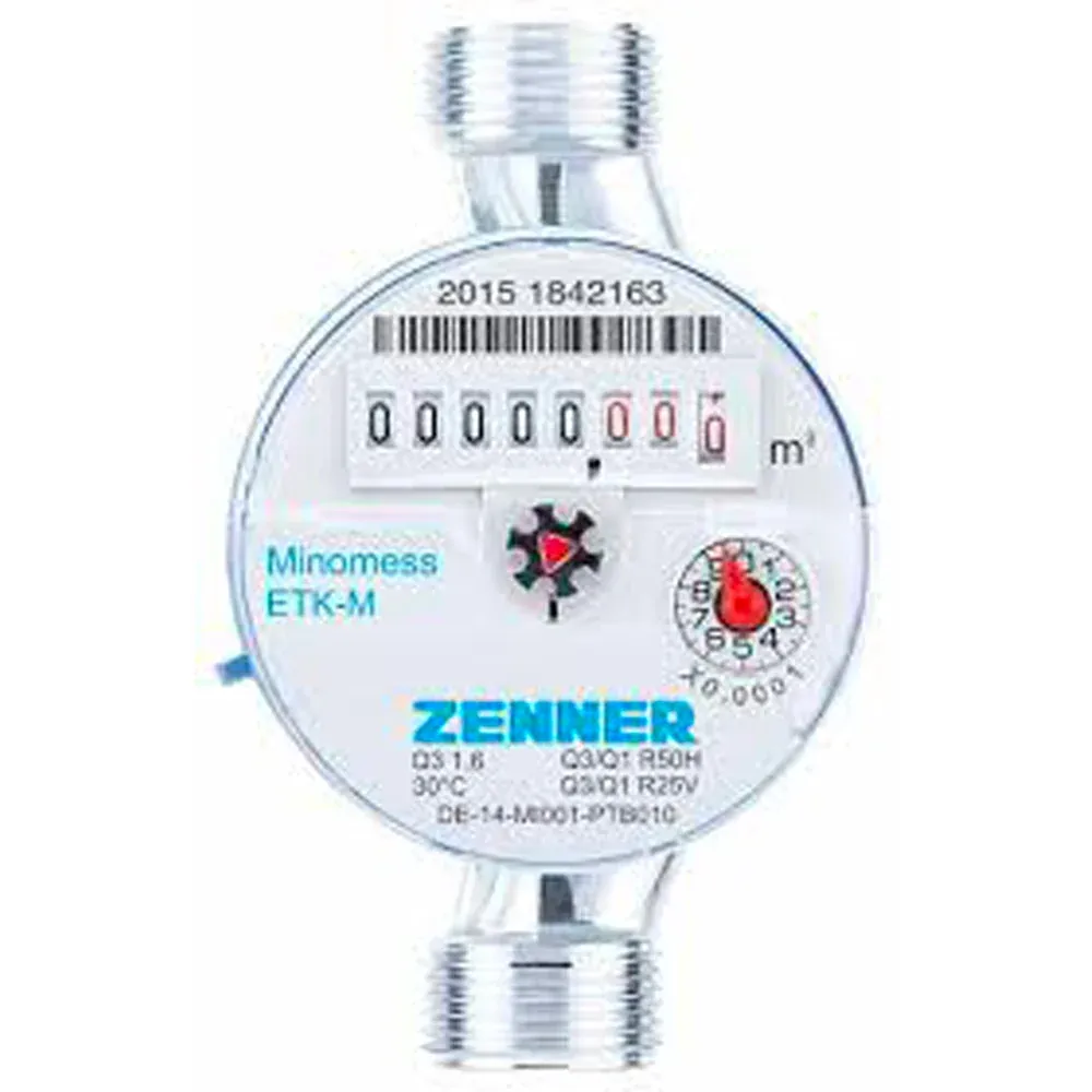 Contatore Secco Getto Unico Completo Di Codoli 3/4"