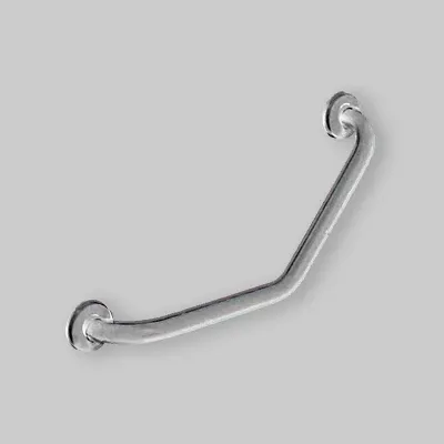 Corrimano Angolare 45° Acciaio Inox Satinato Cm 30 X 30