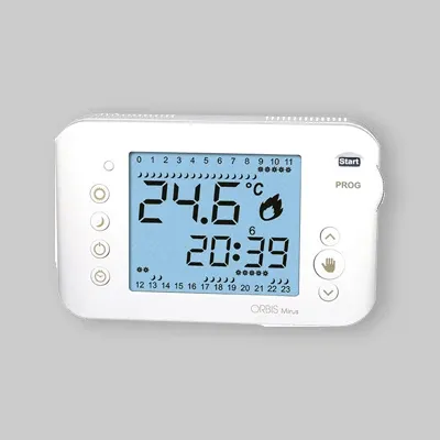 Cronotermostato Digitale Mirus Programmazione Giornaliera/Settimanale Nero