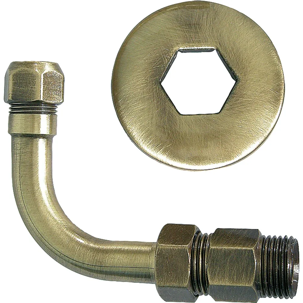 Curvetta Esagonale Bronzato 1/2" X 10