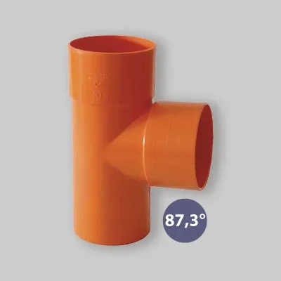 Derivazione 87°-30° Pvc Arancio Ø 200