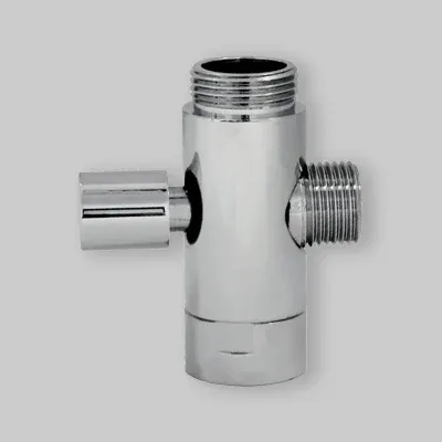 Deviatore Per Colonna Doccia Cromo "Dv 338" 3/4" M X 1/2" M X 3/4" F