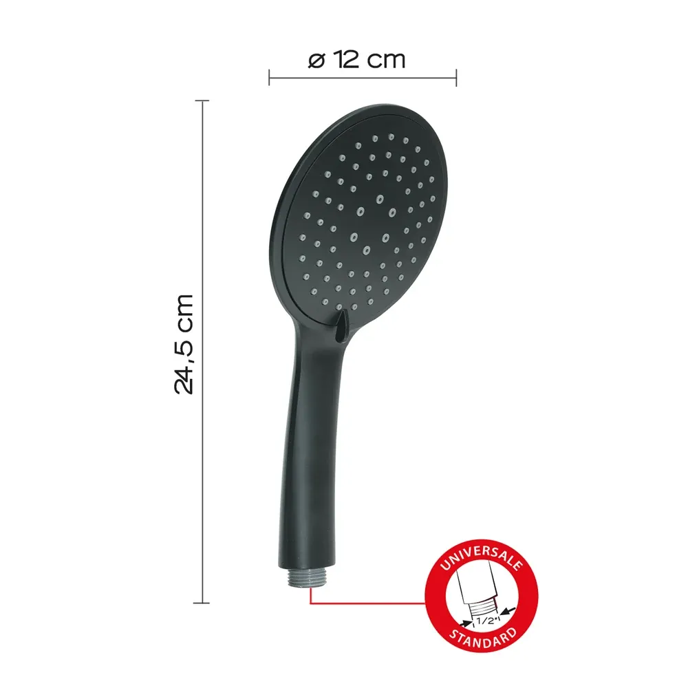 Doccetta "Tech 13" 3 Getti Nero 1/2"